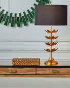 Currey et Compagnie 6000-1056 Éveil Lampe de table en feuille d'or