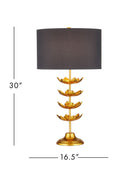 Currey et Compagnie 6000-1056 Éveil Lampe de table en feuille d'or