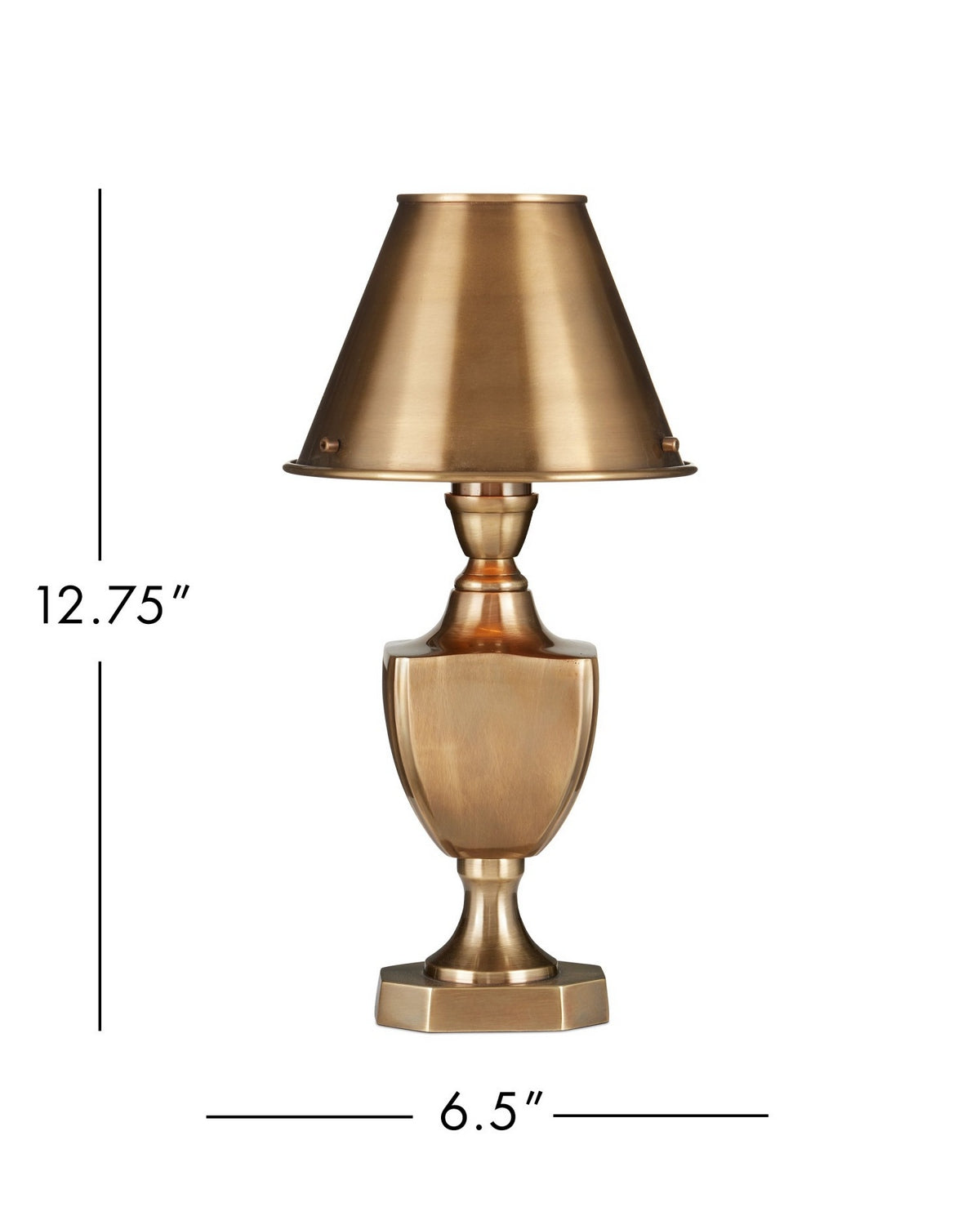Currey and Company 6000-1057 Waddill Table Lamp in Antique Brass