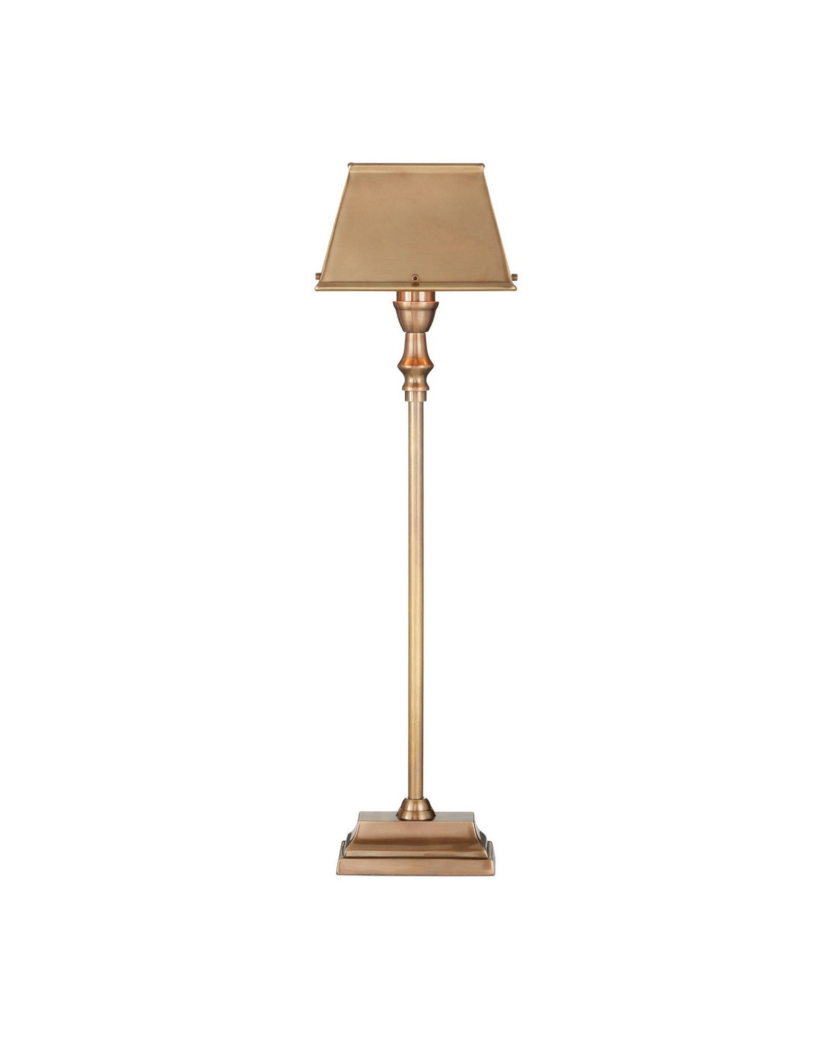 Currey and Company 6000-1058 Geddy Lampe de table en laiton antique