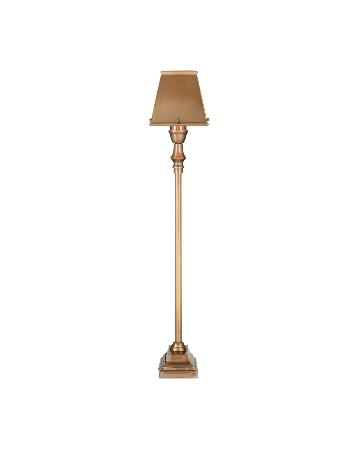 Currey and Company 6000-1058 Geddy Lampe de table en laiton antique
