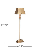 Currey and Company 6000-1058 Geddy Lampe de table en laiton antique