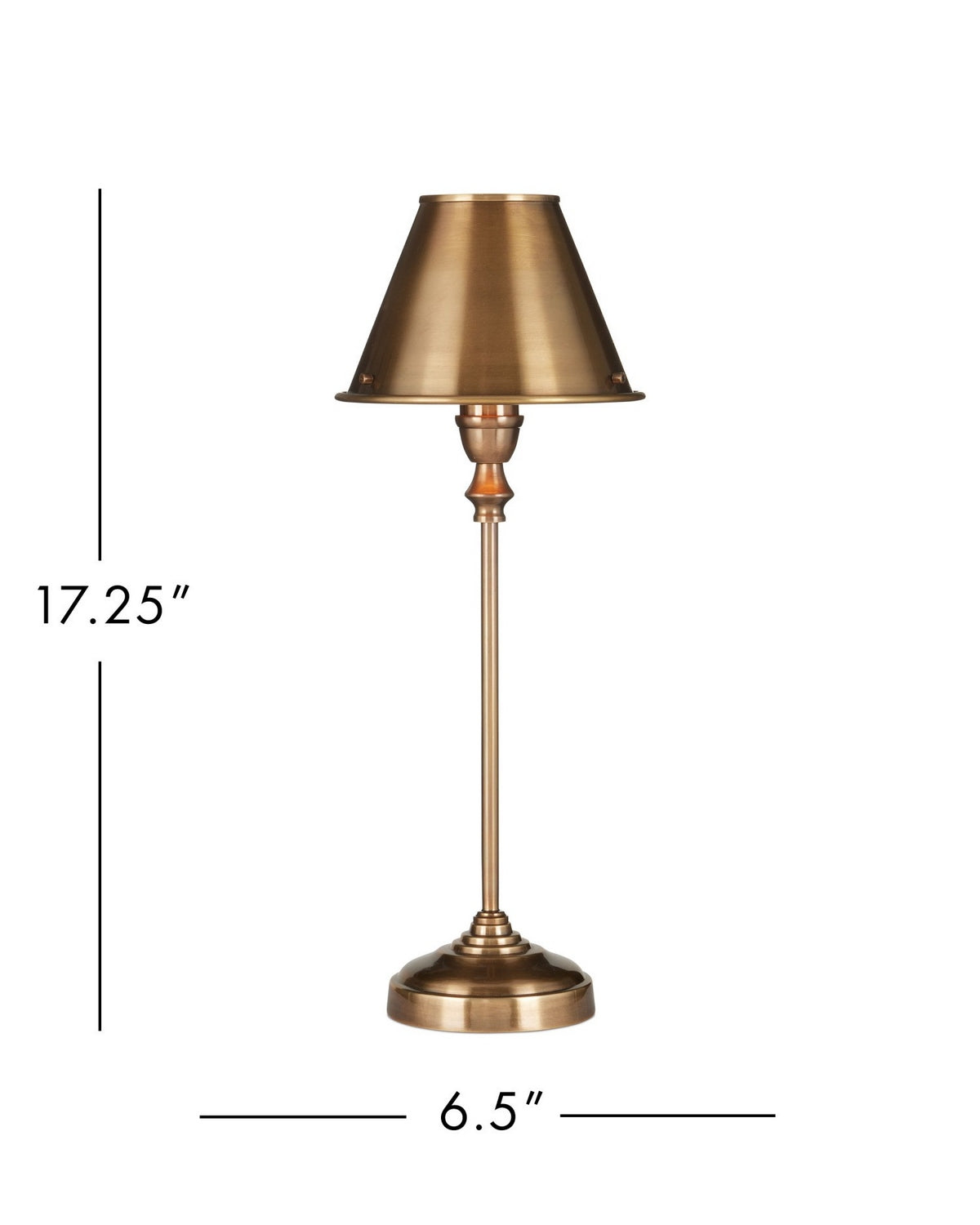 Currey and Company 6000-1059 Rowsay Lampe de table en laiton antique