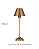 Currey and Company 6000-1059 Rowsay Lampe de table en laiton antique