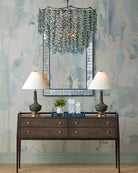 Currey and Company 6000-1060 Djinn Table Lamp in Verdigris/Antique Brass