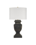 Balustrade Currey and Company 6000-1061 Lampe de table en noir clair vieilli