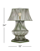 Currey and Company 6000-1062 Tuteurs Lampe de table en vert vieilli