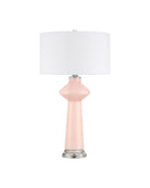 Currey and Company 6000-1073 Henrietta Lampe de table en rose/transparent