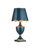 Carnet de voyage sans fil Currey and Company 6700-0016 Lampe de table bleu marine/or