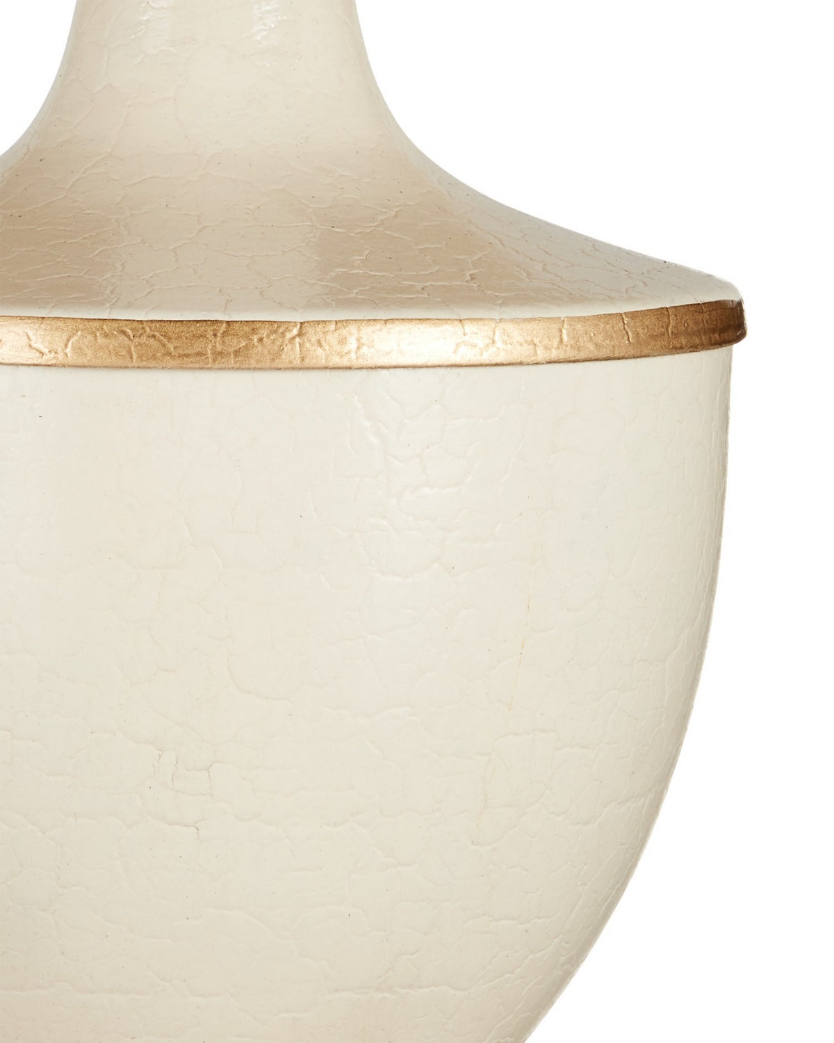Carnet de voyage sans fil Currey and Company 6700-0017 Lampe de table En ivoire/or