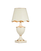 Carnet de voyage sans fil Currey and Company 6700-0017 Lampe de table En ivoire/or