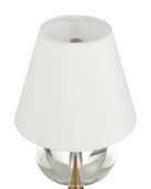 Currey and Company 6700-0018 Sashay sans fil Lampe de table en laiton antique clair/poli