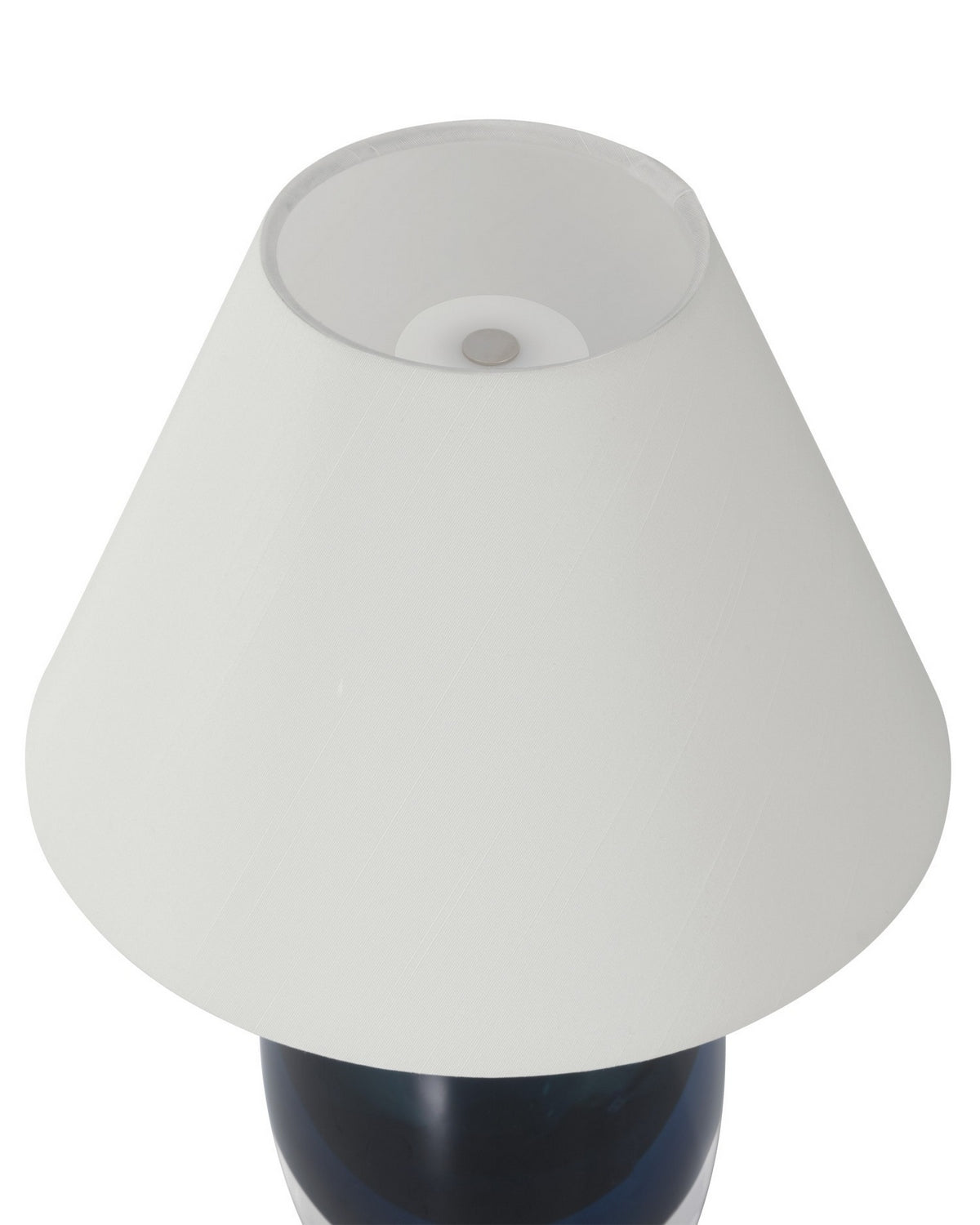 Currey and Company 6700-0019 Danza sans fil Lampe de table en nickel bleu/transparent/poli