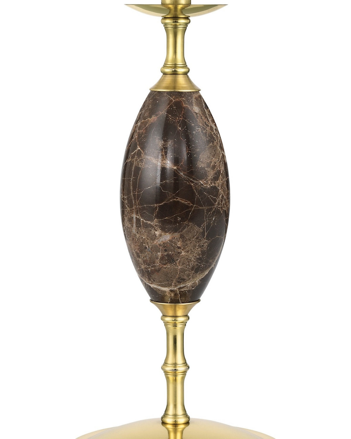 Currey and Company 6700-0020 Marche sans fil Lampe de table en brun/laiton