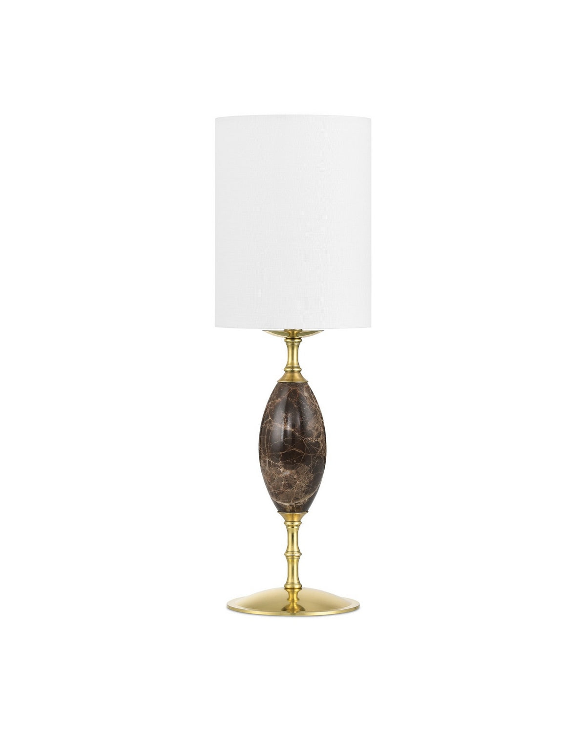Currey and Company 6700-0020 Marche sans fil Lampe de table en brun/laiton