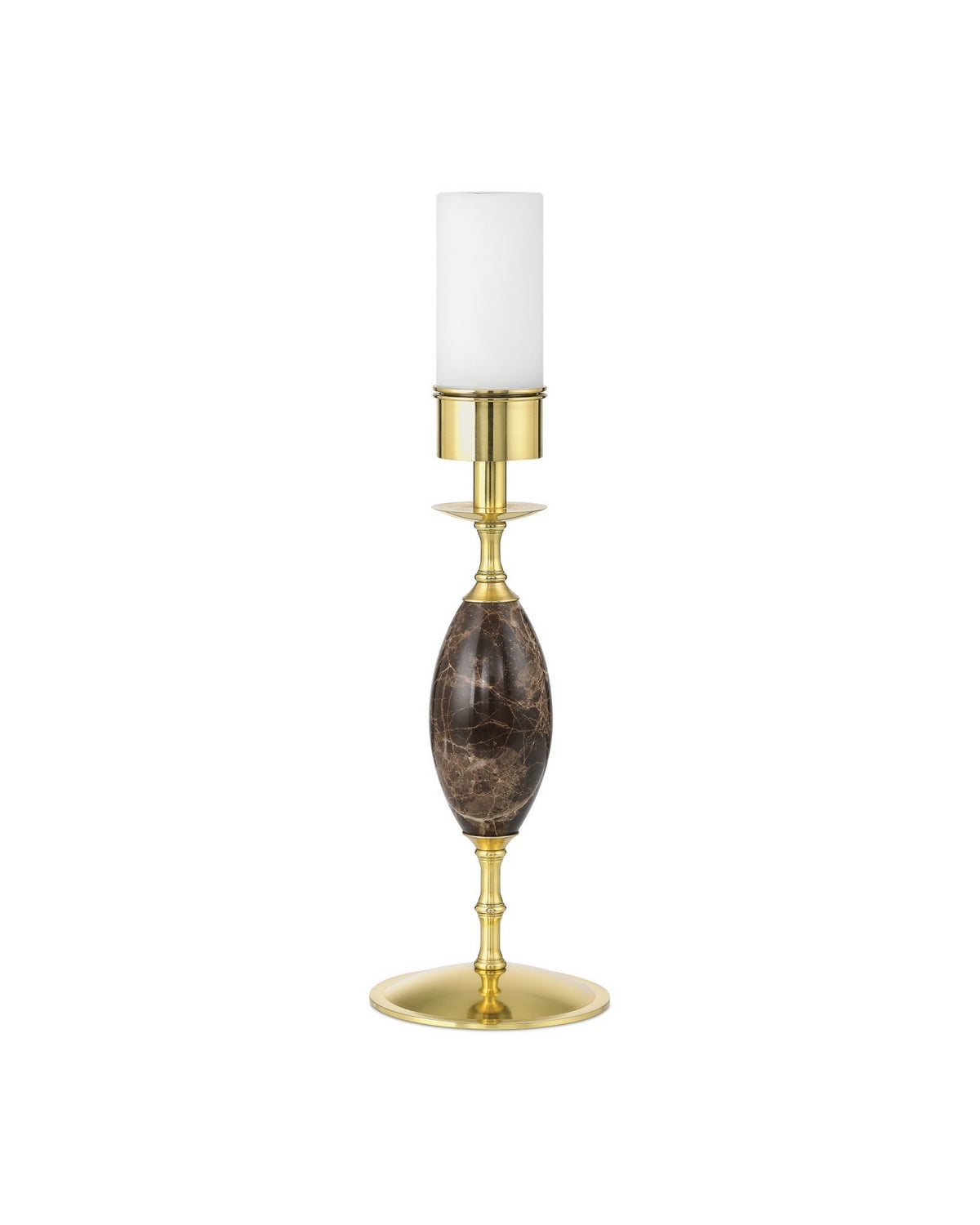 Currey and Company 6700-0020 Marche sans fil Lampe de table en brun/laiton