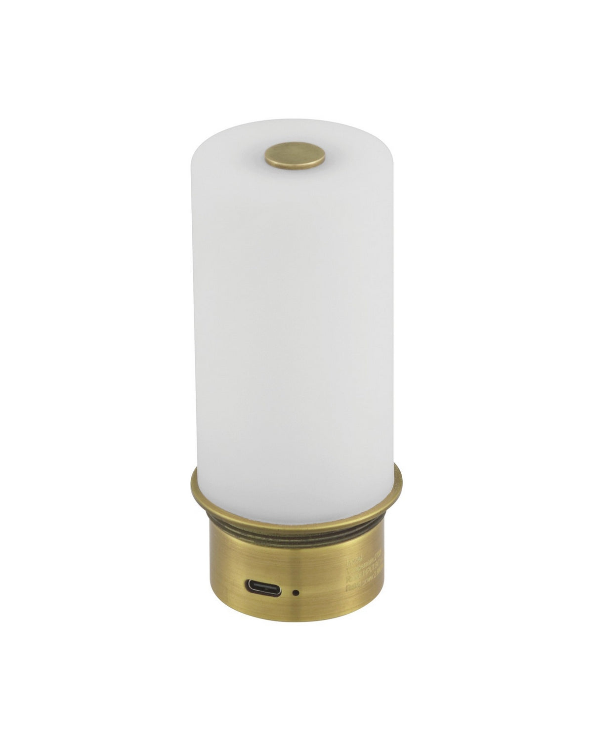 Currey and Company 6700-0021 Marche sans fil Lampe de table en blanc/laiton
