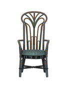 Fauteuil trône Benin Currey and Company 7000-1052, vert/orange