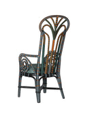 Fauteuil trône Benin Currey and Company 7000-1052, vert/orange