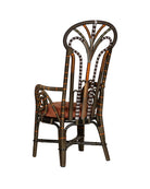Fauteuil trône Benin Currey and Company 7000-1062, marron/orange