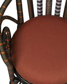 Fauteuil trône Benin Currey and Company 7000-1062, marron/orange