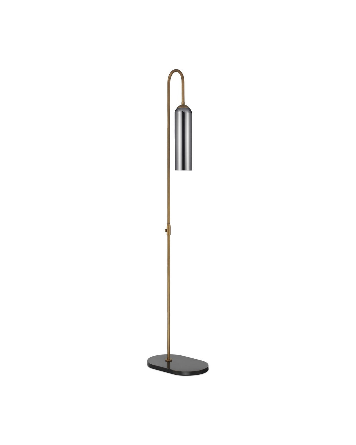 Lampadaire Severn de Currey and Company 8000-0170 en laiton antique/bronze huilé/fumé