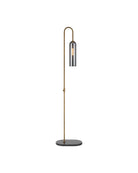 Lampadaire Severn de Currey and Company 8000-0170 en laiton antique/bronze huilé/fumé