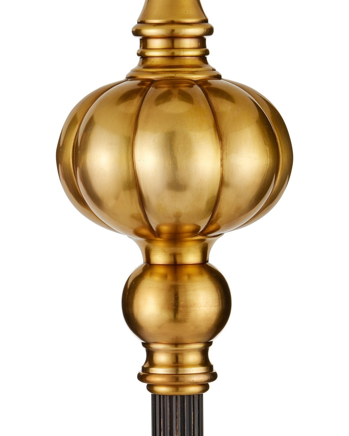 Lampadaire Currey and Company 8000-0176 Haines en bronze/laiton vieilli