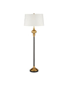 Lampadaire Currey and Company 8000-0176 Haines en bronze/laiton vieilli