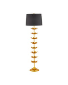 Lampe sur pied Currey and Company 8000-0177 Awakening en feuille d'or