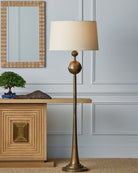 Lampadaire Boullee 8000-0179 de Currey and Company en laiton antique