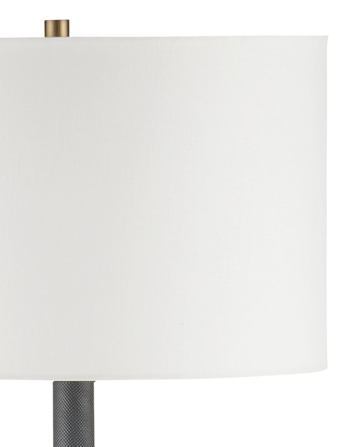Lampadaire Gavin de Currey and Company (réf. 8000-0181), en laiton noir antique/mat.