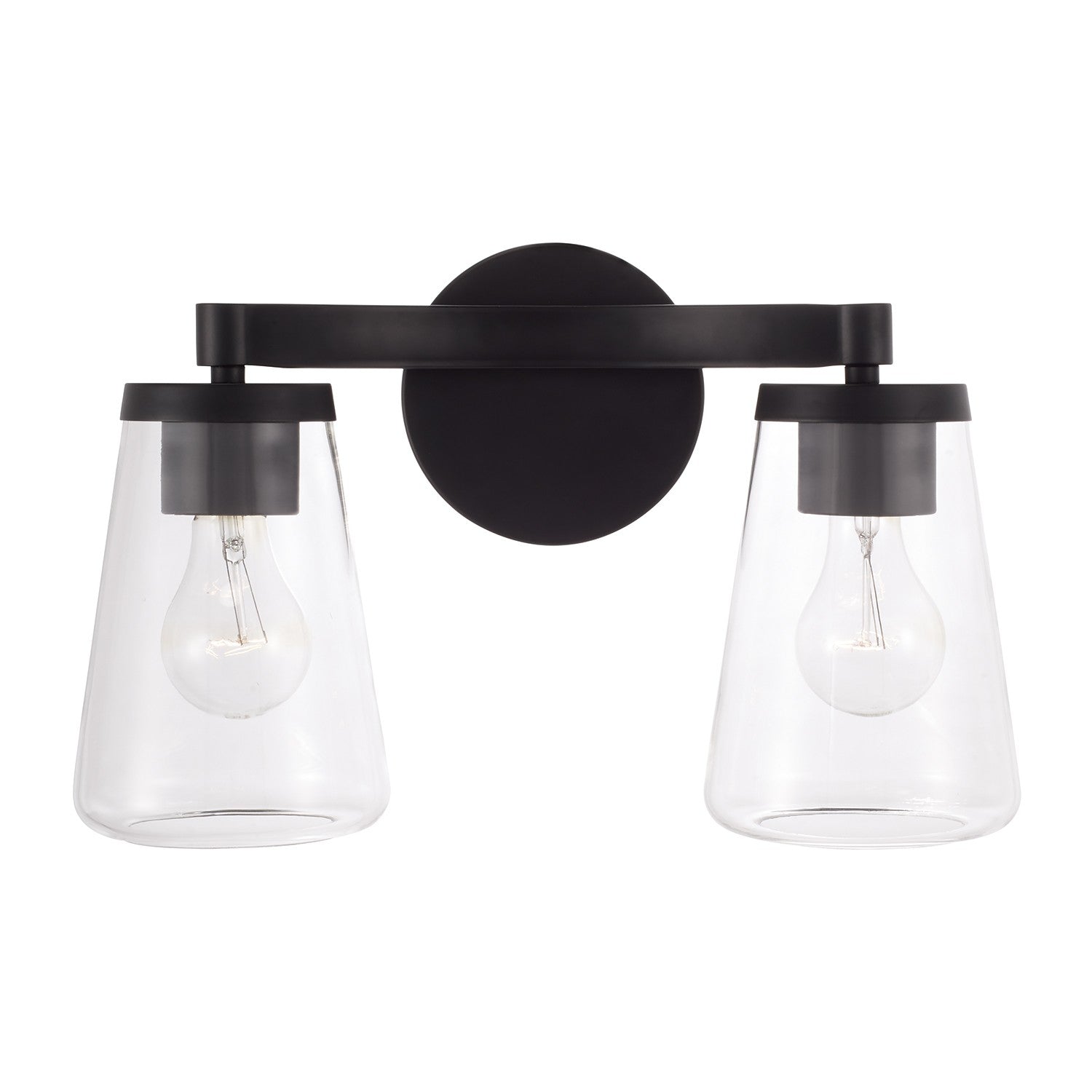 Éclairage Capital Lighting - 161921MB-664 - Applique murale deux lumières - Aaron - Noir mat