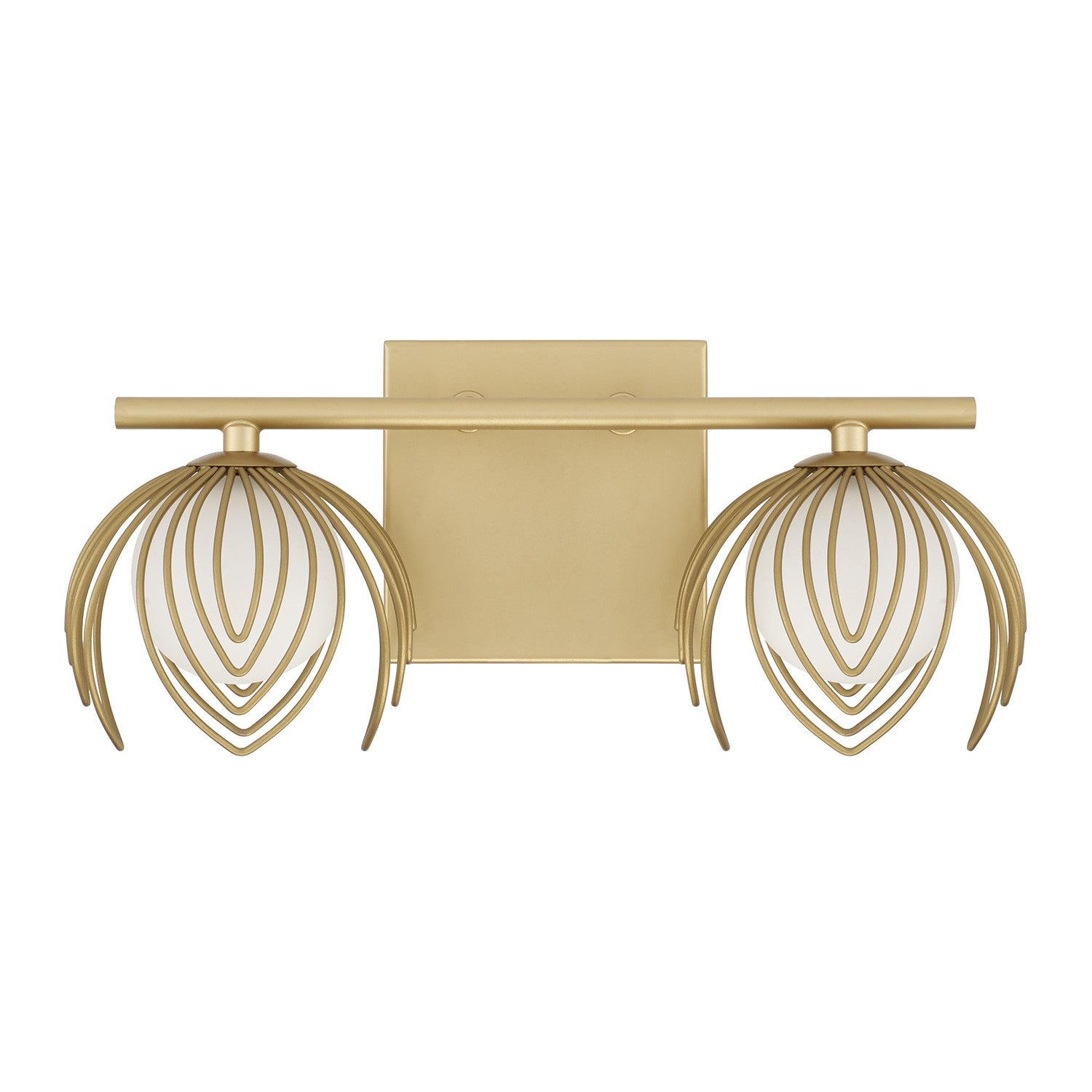 Capital Lighting - 162121GF - Two Light Vanity - Flora - Buffed Gold