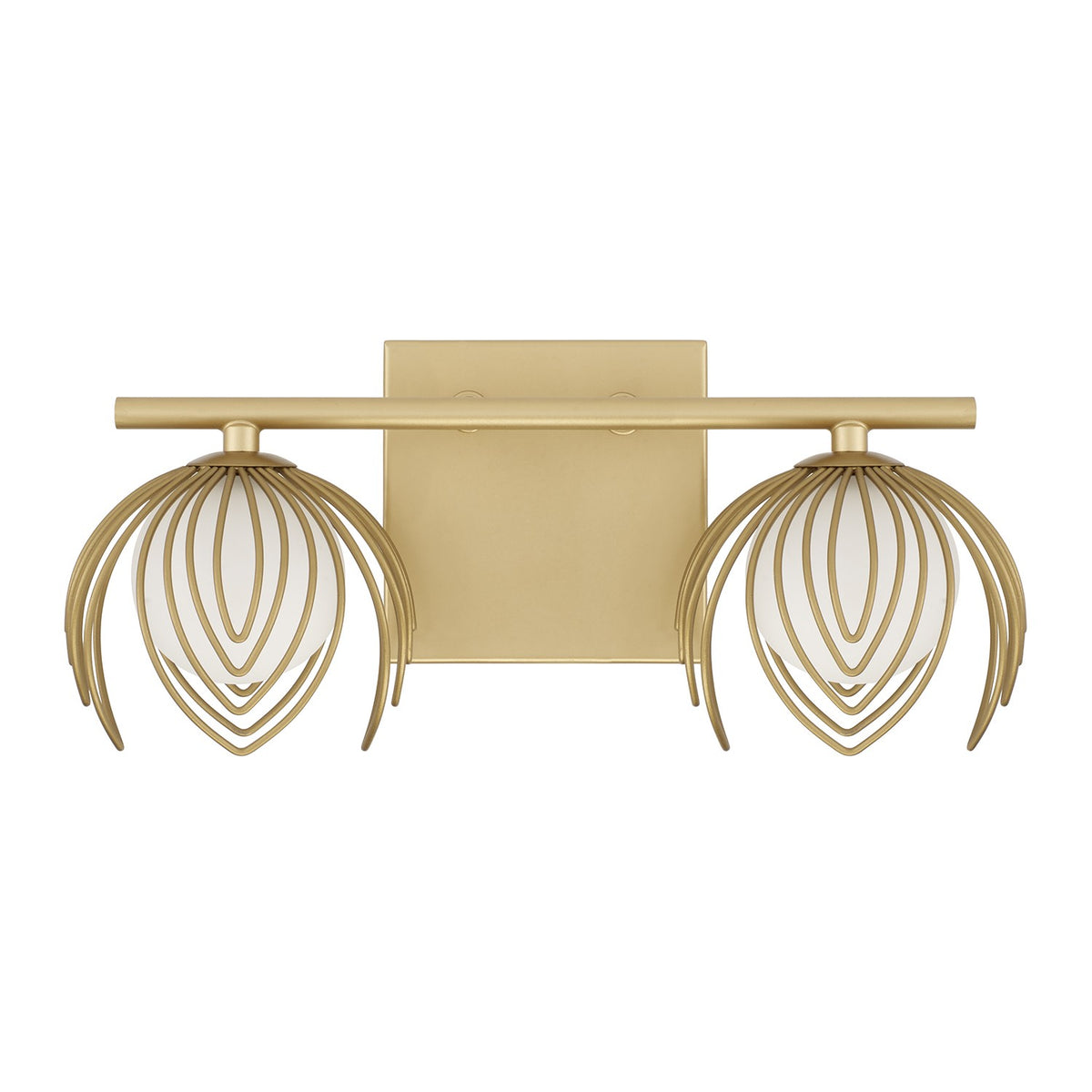 Capital Lighting - 162121GF - Two Light Vanity - Flora - Buffed Gold