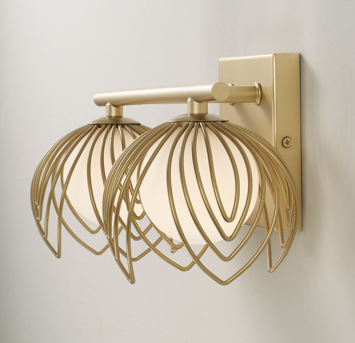 Capital Lighting - 162121GF - Two Light Vanity - Flora - Buffed Gold