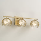 Capital Lighting - 162131GF - Three Light Vanity - Flora - Buffed Gold