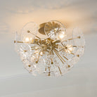 Éclairage Capital - 257841MA - Semi-remorque à quatre lampes Plafonnier - Emélie - Laiton mat
