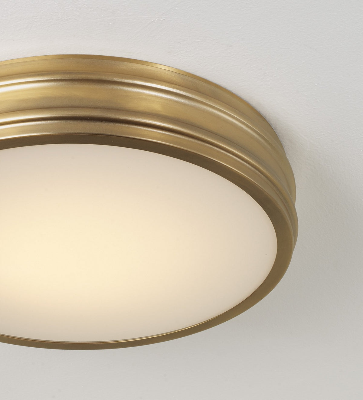 Éclairage Capital - 261111AD - LED Plafonnier - Vale - Laiton vieilli