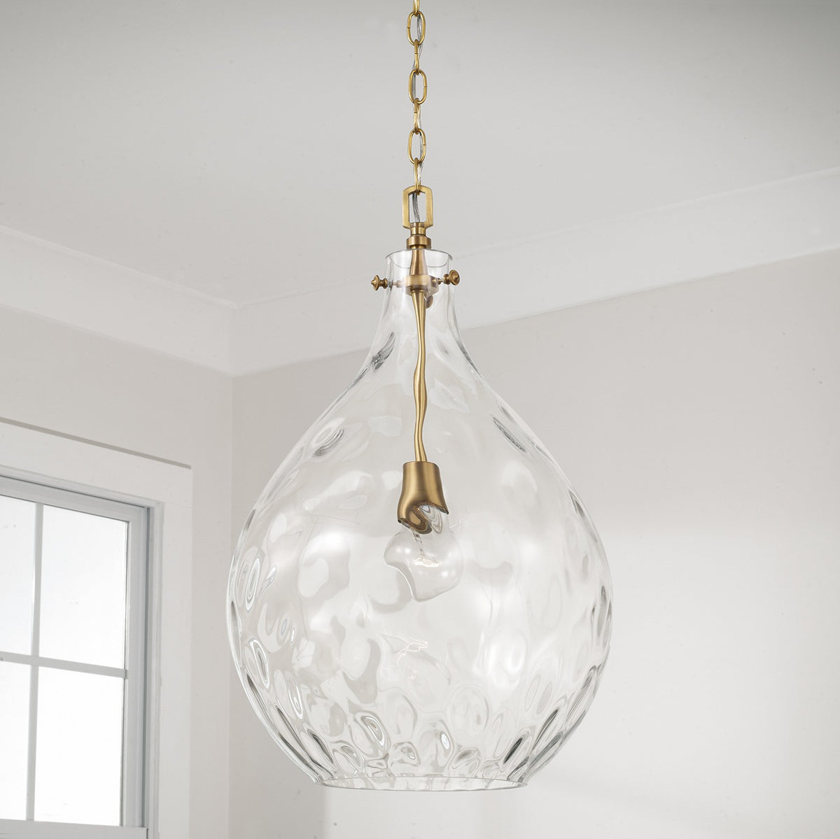 Capital Lighting - 325011AD - One Light Pendant - Bristol - Aged Brass