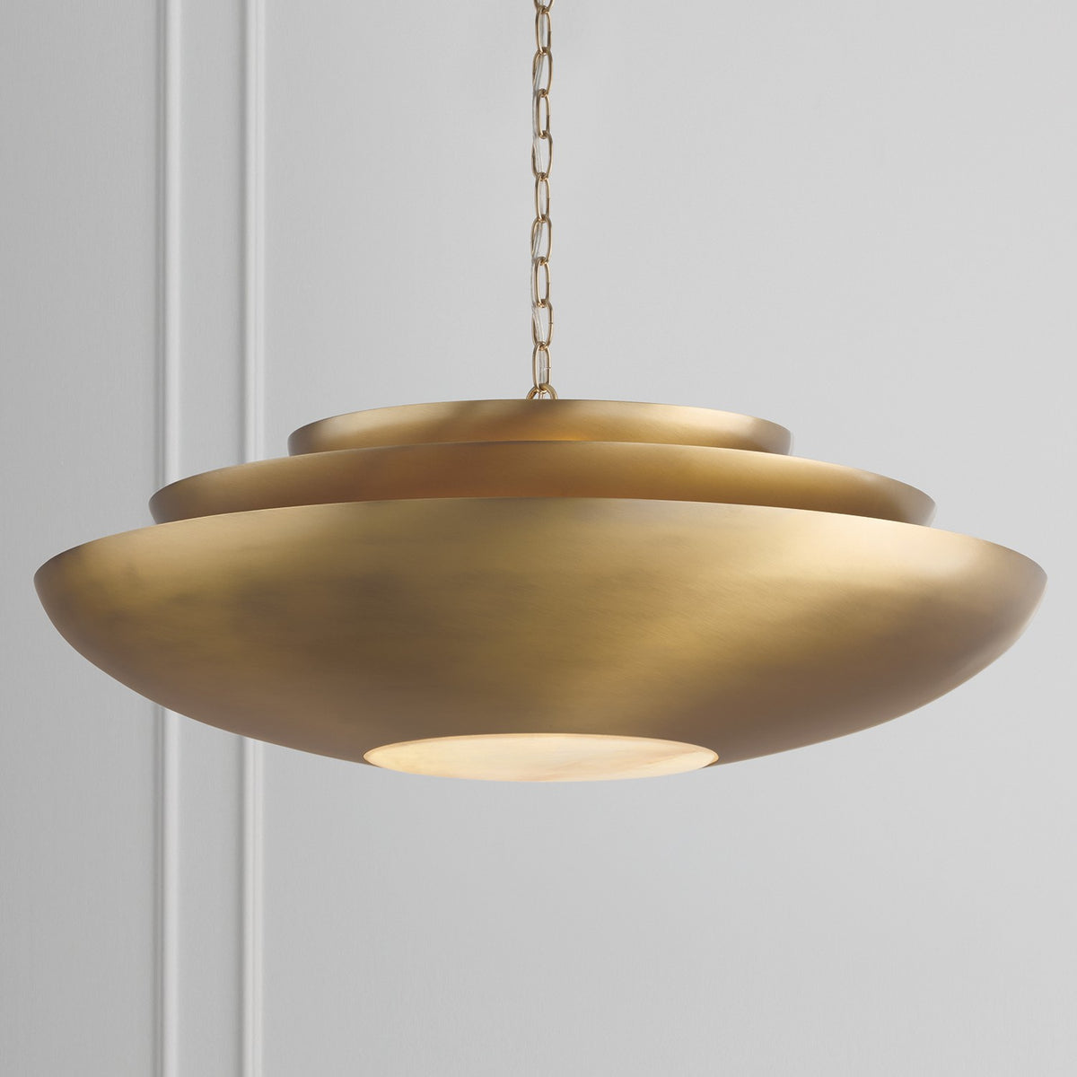 Éclairage Capital - 357741AD - Quatre lampes Suspension - Gia - Laiton vieilli