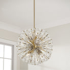 Éclairage Capital - 357881MA - Huit lampes Suspension - Emélie - Laiton mat