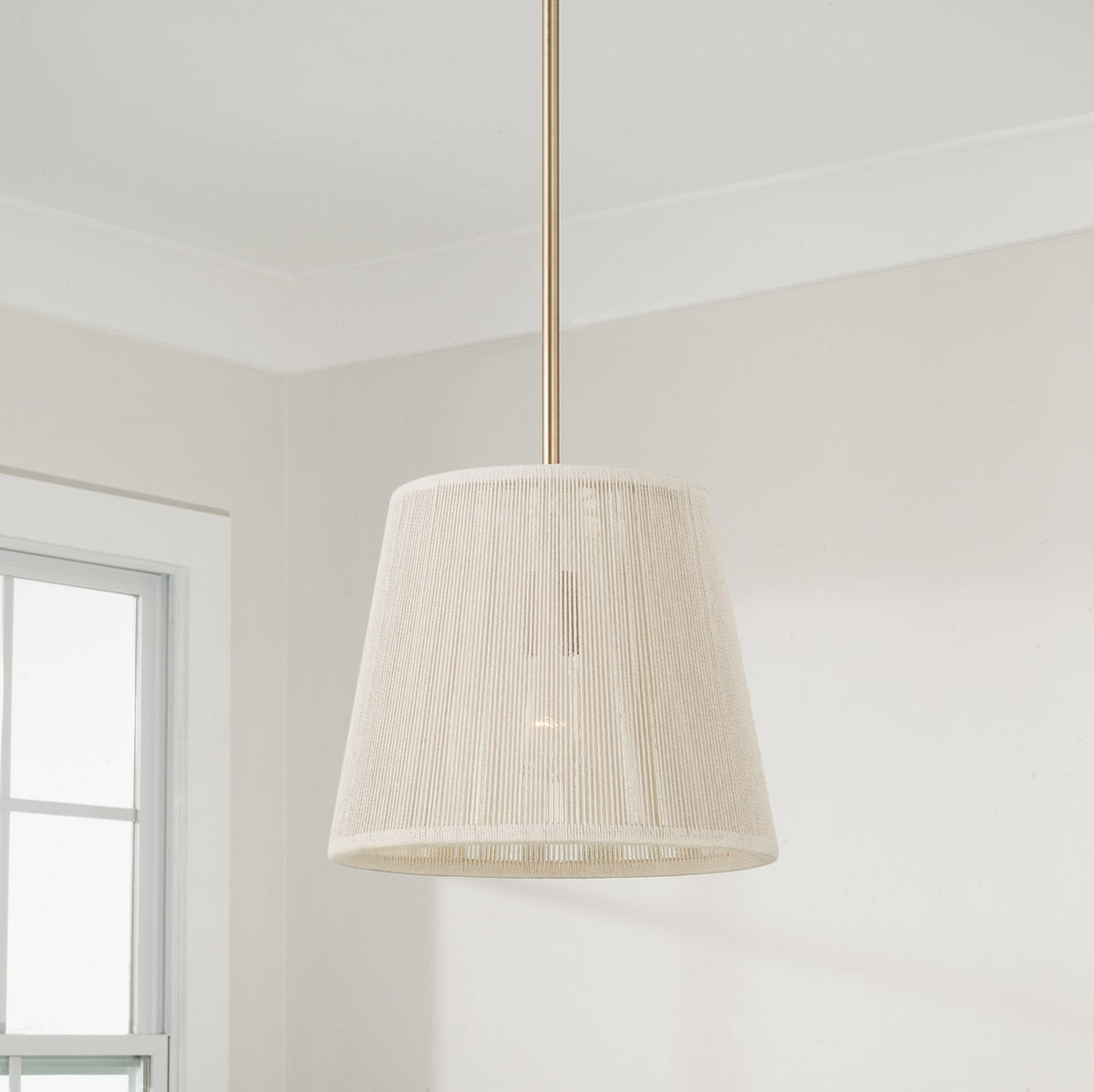 Éclairage Capital - 357911MA - Une lampe Suspension - Tara - Laiton mat