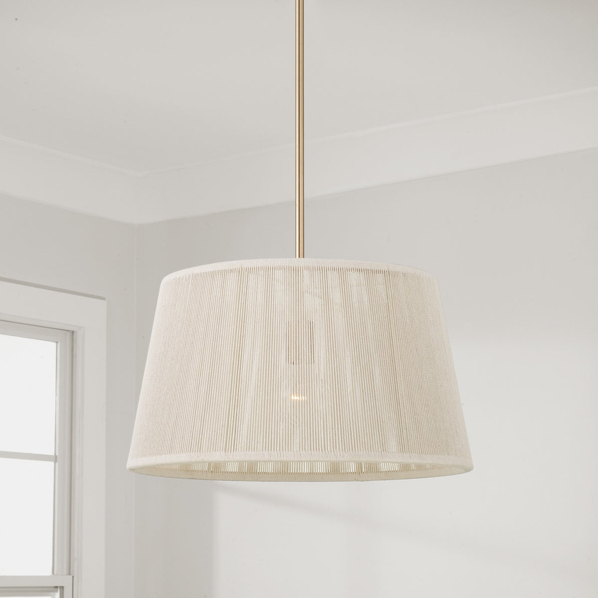 Éclairage Capital - 357913MA - Une lampe Suspension - Tara - Laiton mat