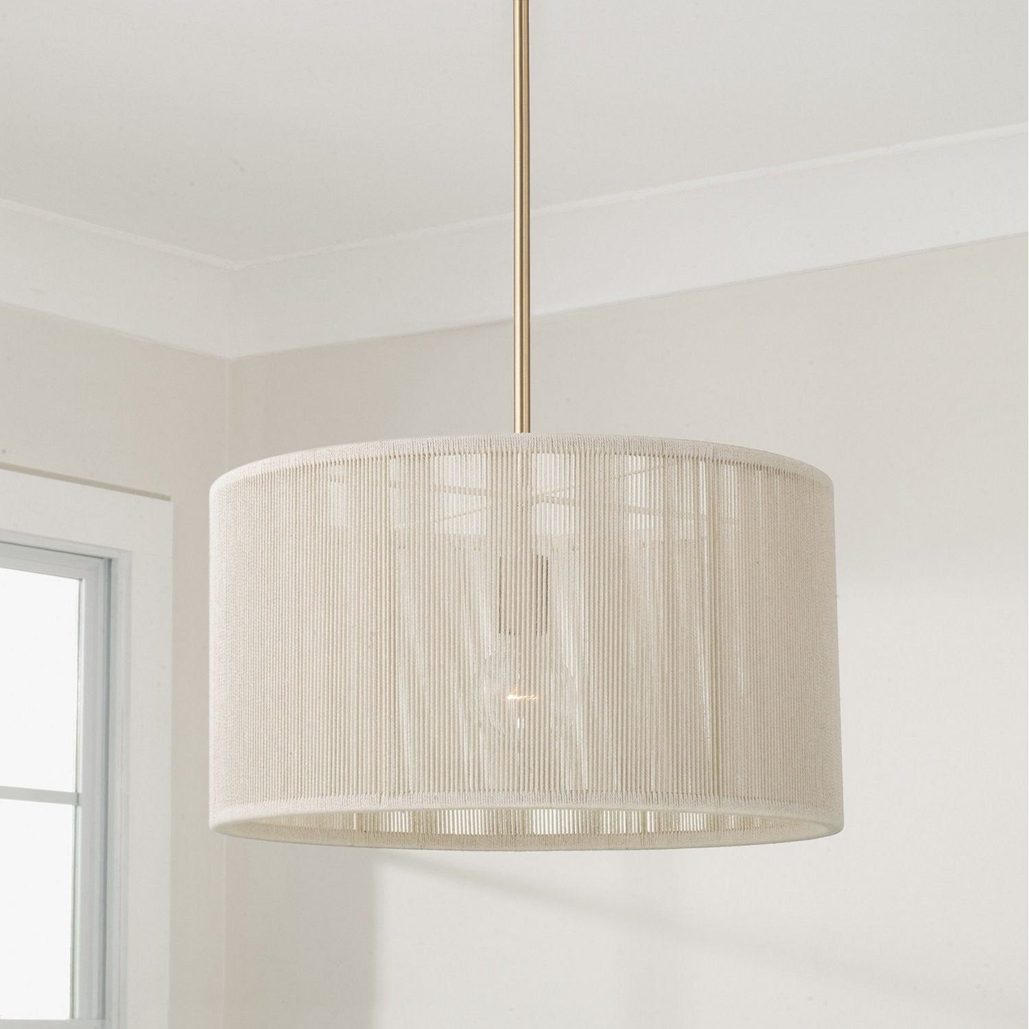 Éclairage Capital - 357914MA - Une lampe Suspension - Tara - Laiton mat