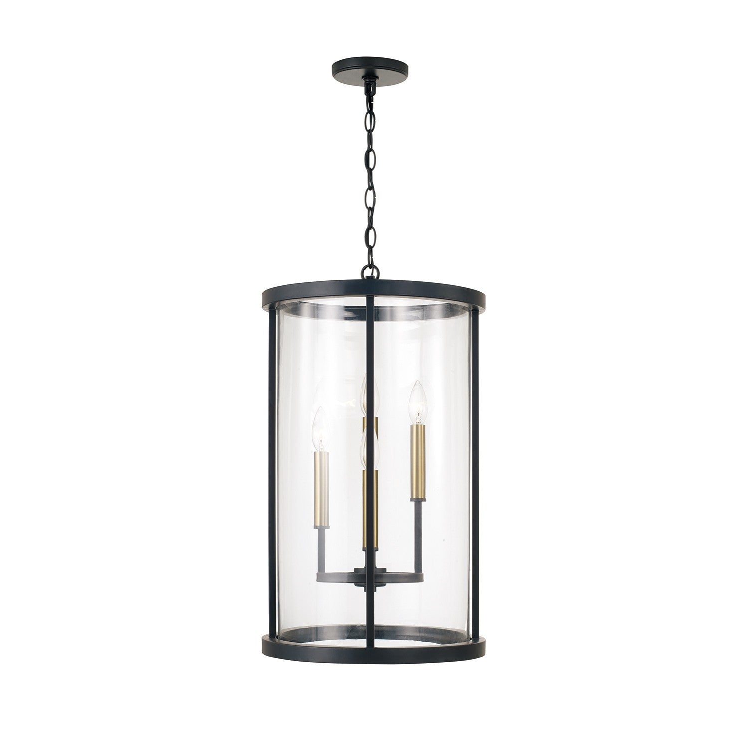 Capital Lighting - 358341ER - Four Light Pendant - Davis - Espresso and Brass