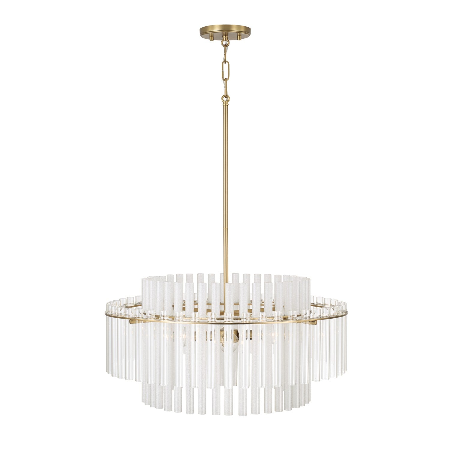 Éclairage Capital - 358741AD - Quatre lampes Suspension - Blair - Laiton vieilli
