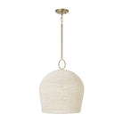 Éclairage Capital - 358813AD - Une lampe Suspension - Natalia - Laiton vieilli