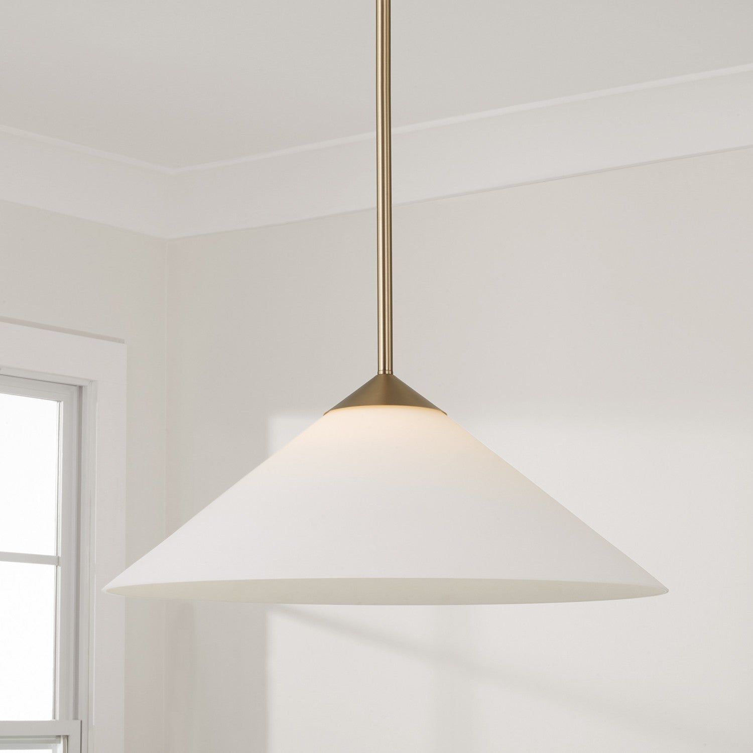 Éclairage Capital - 359111MA - Une lampe Suspension - Gatsby - Laiton mat