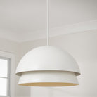 Éclairage Capital - 359212WE - Une lampe Suspension - Jensen - Blanc mat